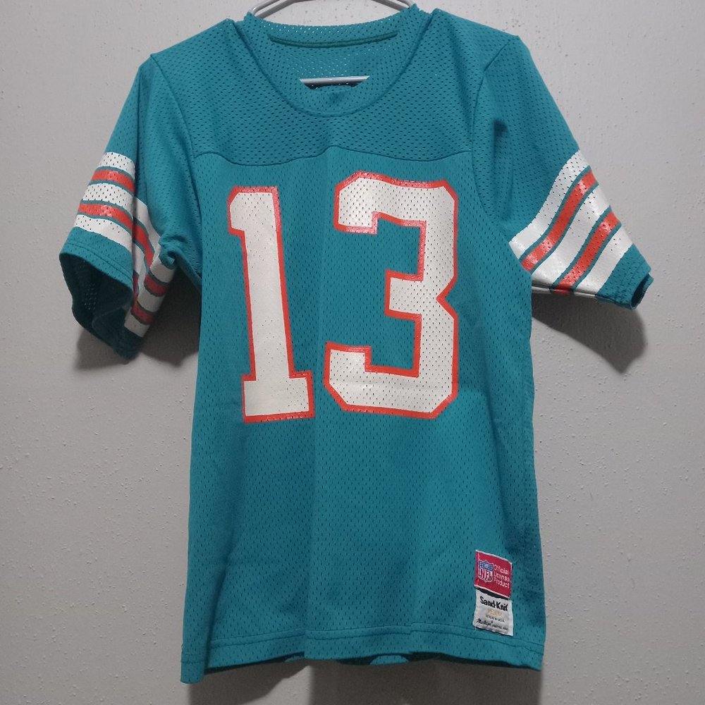 Vintage 80s Miami Dolphins Dan Marino NFL Sand-Knit Macregor Made in USA Jersey